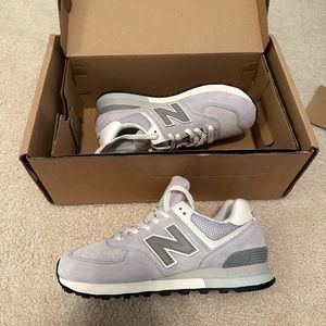 Women’s New Balance 574 Light Aluminum. Brand new, never worn.